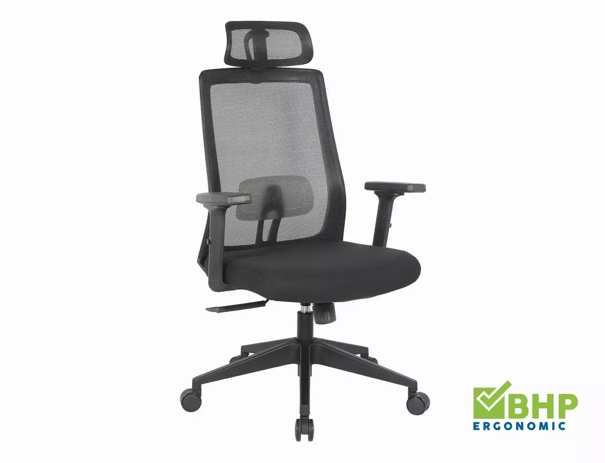 Q-058 Ergonomikus Hálós Forgószék Fekete Multiblock